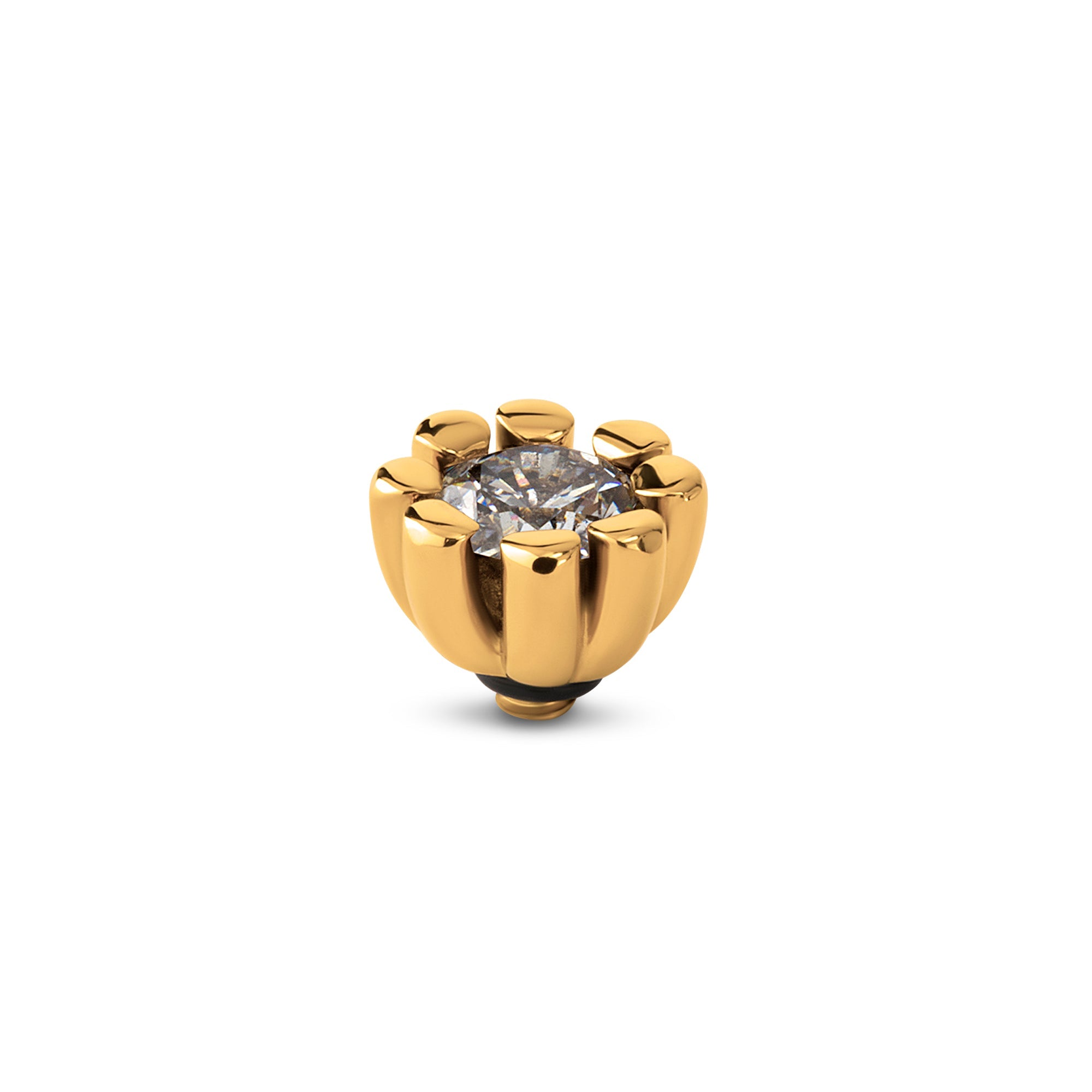 Melano Twisted Huggie Steentje