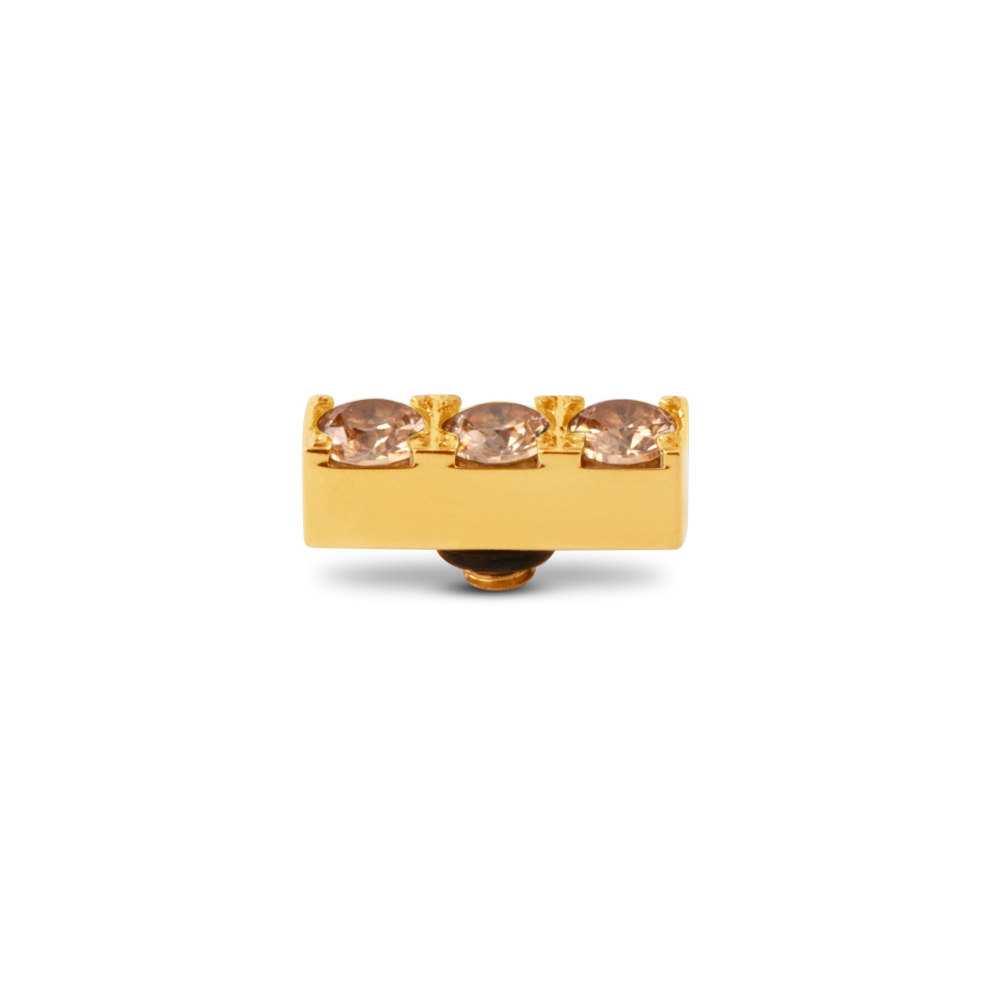 Melano Twisted Triple CZ Steentje