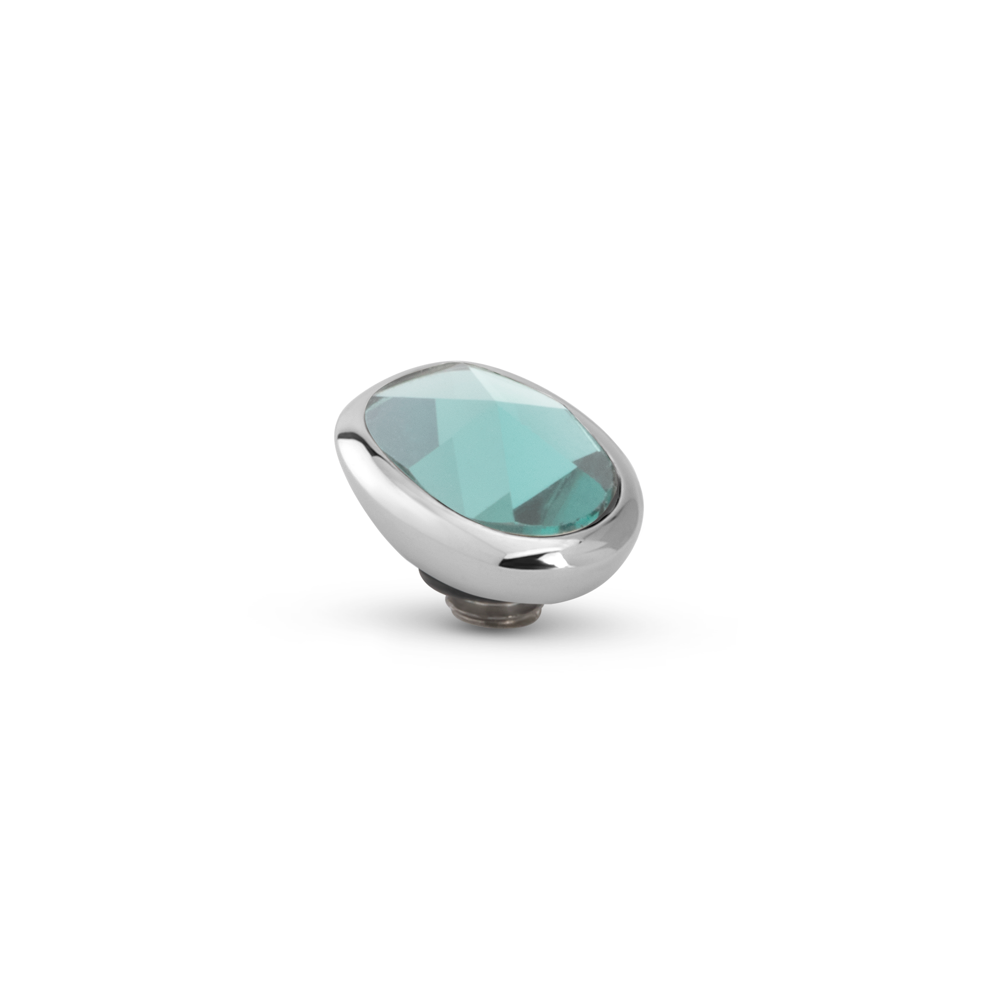 Melano Twisted Cloudy Oval Steentje