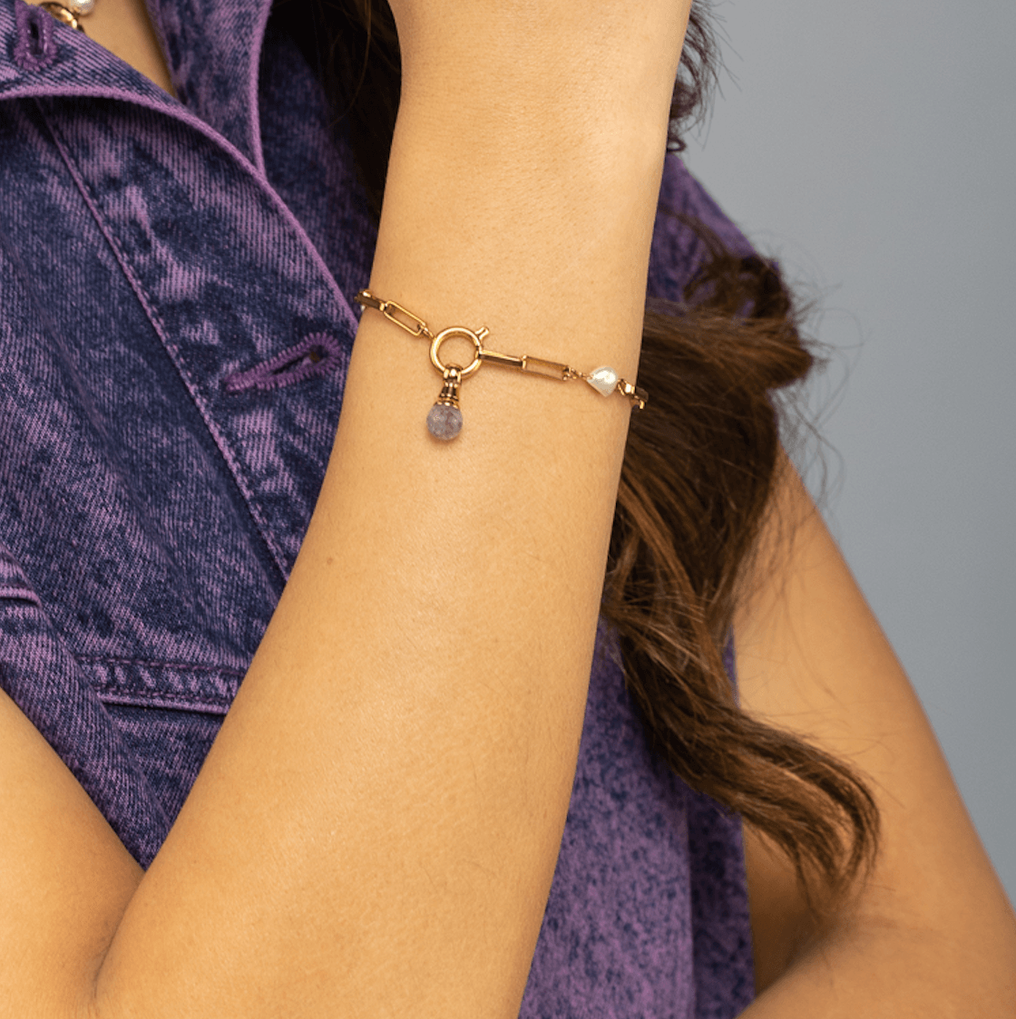 Melano Twisted Gemstone Facet Ball Steentje