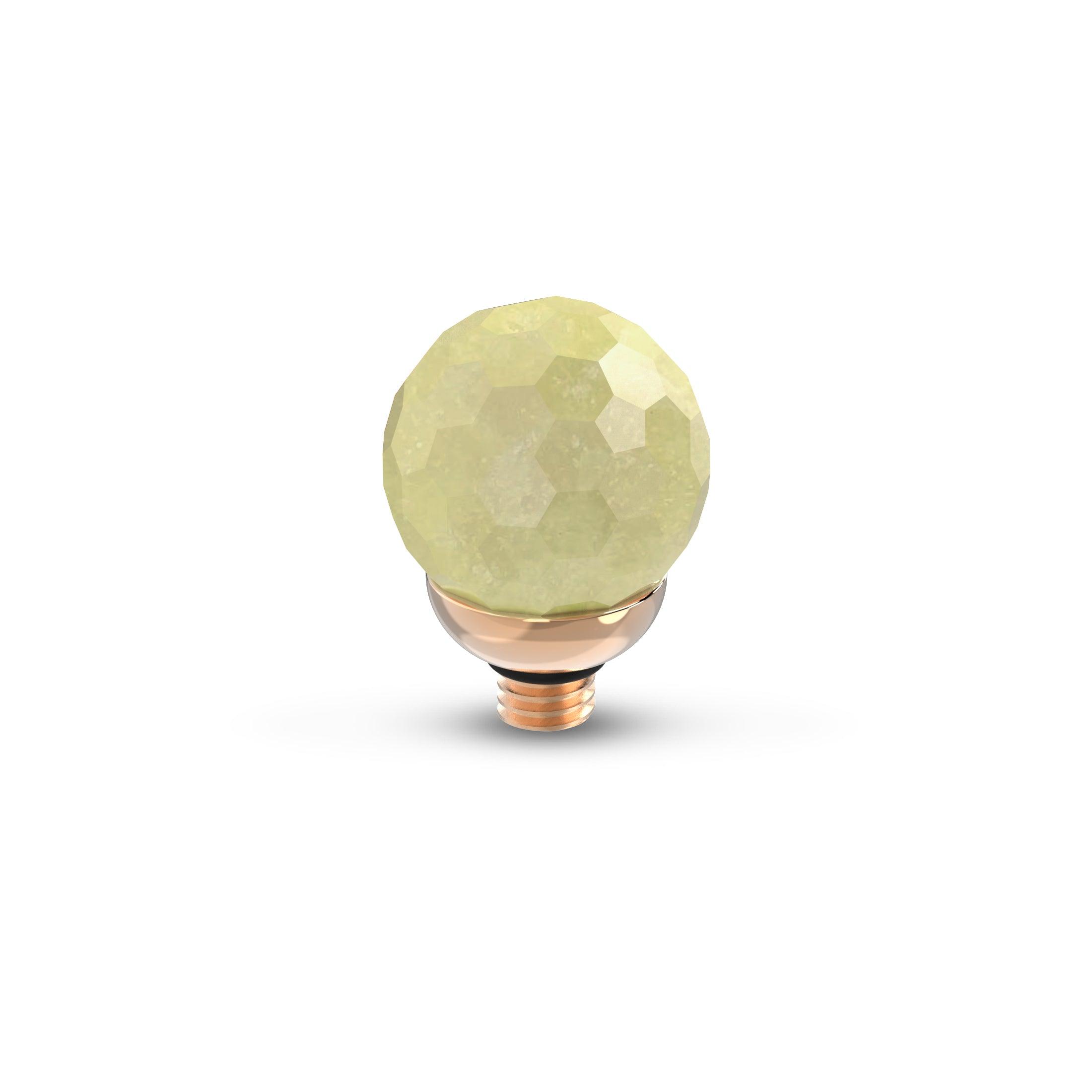 Melano Twisted Gemstone Facet Ball Steentje