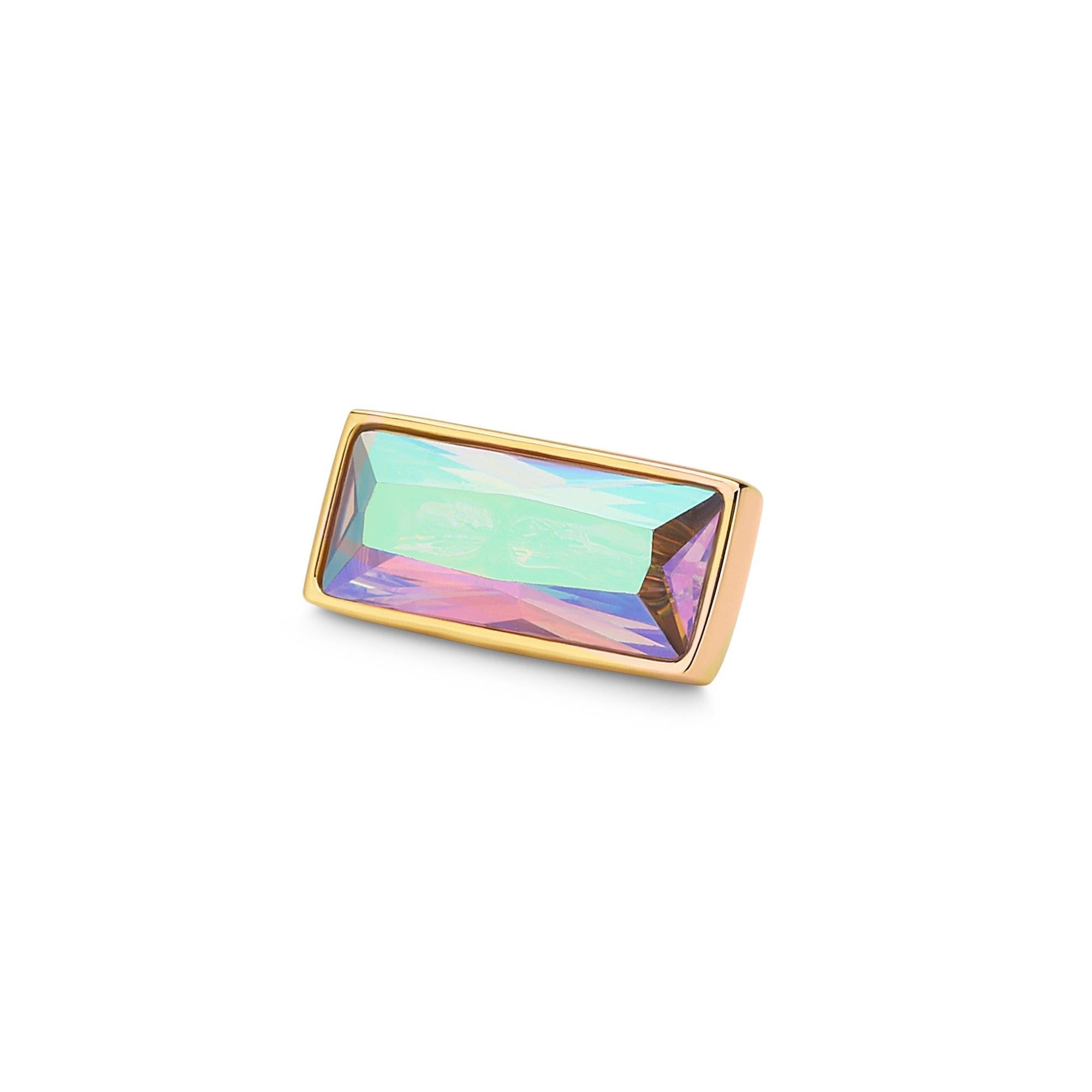 Melano Twisted Rectangle Steentje